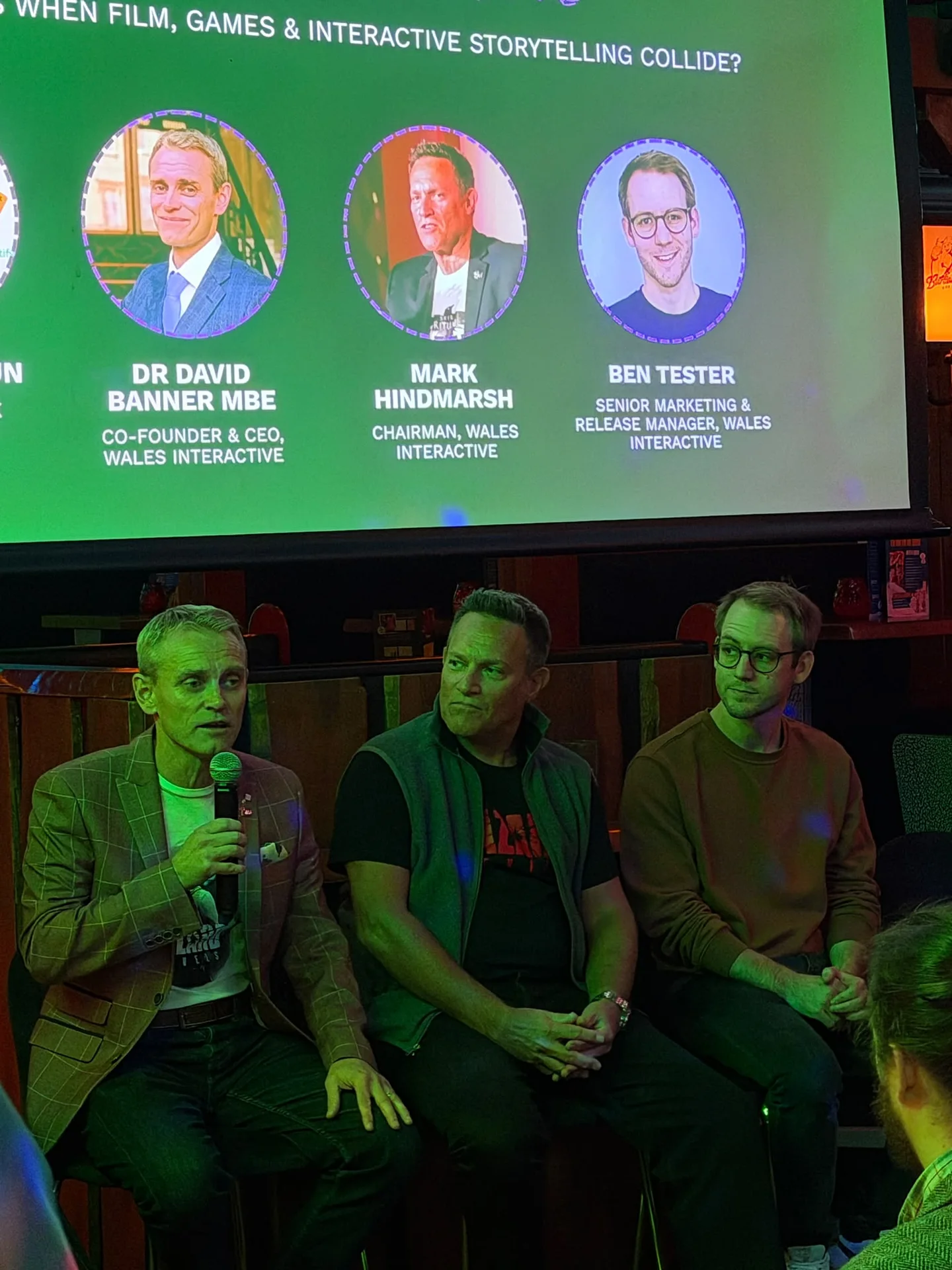 Wales Interactive panel discussing film, games and interactive storytelling