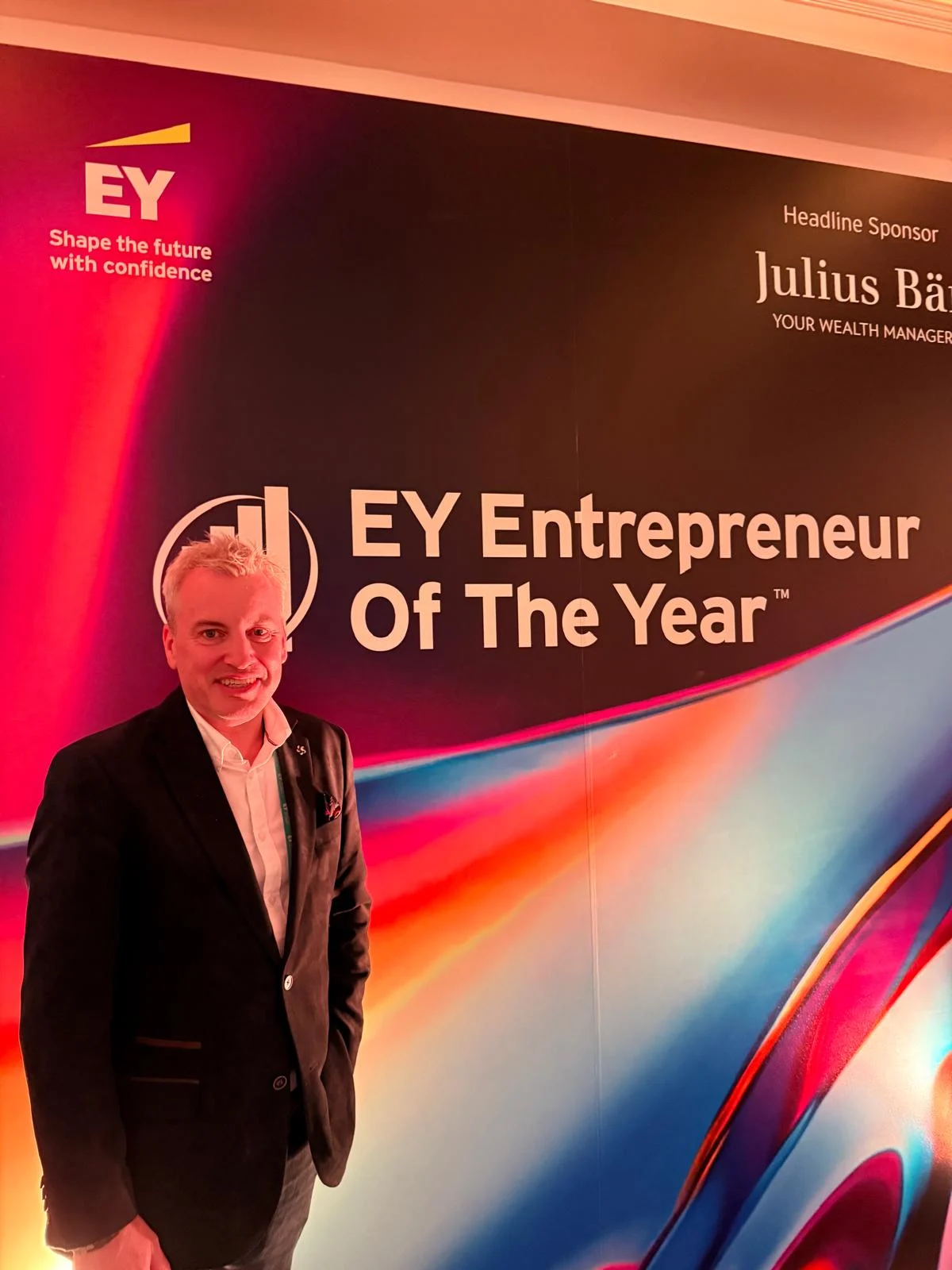 Mark Sweeny at the EY Entrepreneur Of The Year awards