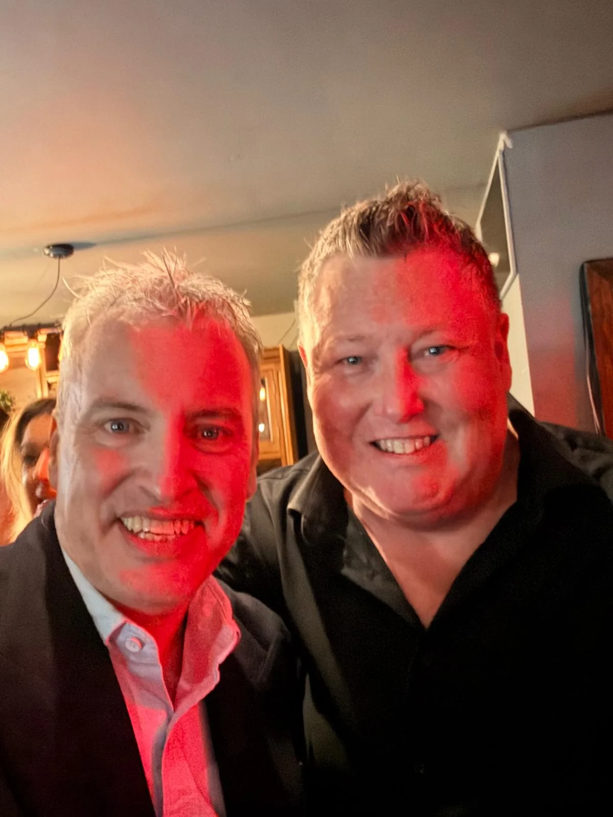 Mark Sweeny with a fellow guest at the FinTech Awards Wales